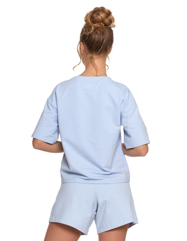 Koszulki i T-shirty - T-shirt damski o luźnym kroju z napisami BRĄZOWY - produkt 32