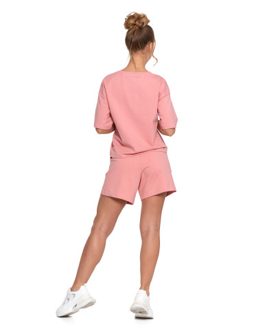 Koszulki i topy - T-shirt damski o luźnym kroju z napisami RÓŻOWY - produkt 7