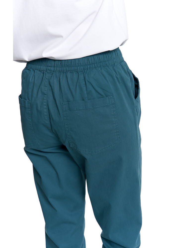 Spodnie - Spodnie damskie jogger w stylu casual z bawełny ZIELONY - produkt moraj.pl 6