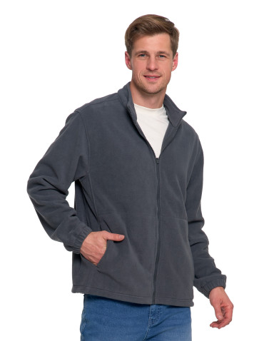 Odzież wierzchnia - Męska kurtka wodoodporna z odpinanym polarem i kapturem 3w1 GRAFIT - produkt 3