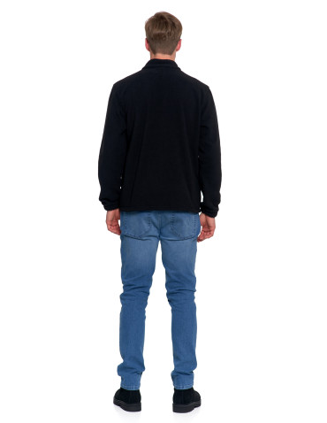 Odzież wierzchnia - Męska kurtka wodoodporna z odpinanym polarem i kapturem 3w1 CZARNY - produkt 6