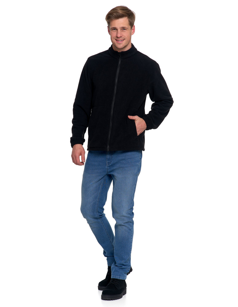 Odzież wierzchnia - Męska kurtka wodoodporna z odpinanym polarem i kapturem 3w1 CZARNY - produkt moraj.pl 7