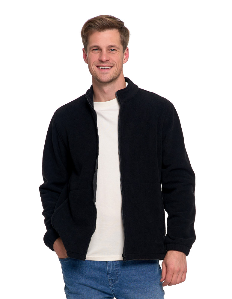 Odzież wierzchnia - Męska kurtka wodoodporna z odpinanym polarem i kapturem 3w1 CZARNY - produkt moraj.pl 13