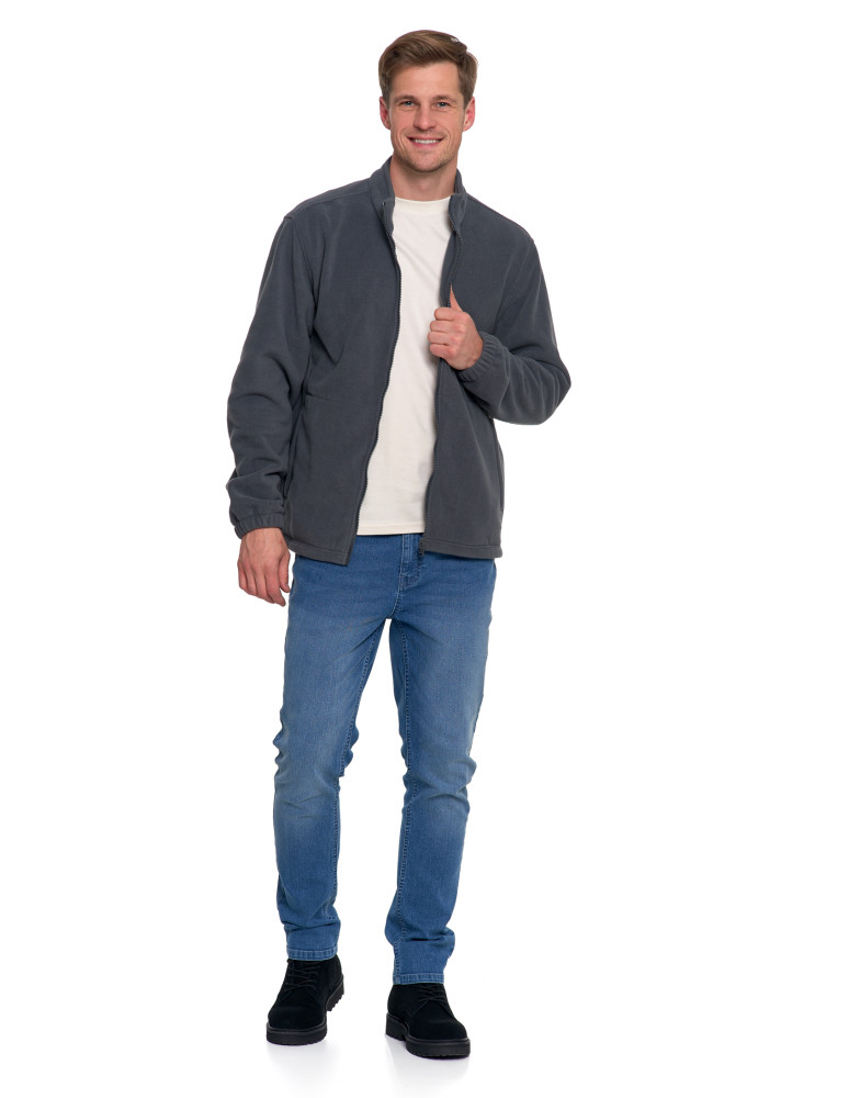 Odzież wierzchnia - Męska kurtka wodoodporna z odpinanym polarem i kapturem 3w1 GRAFIT - produkt moraj.pl 5