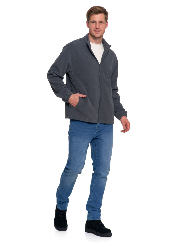 Odzież wierzchnia - Męska kurtka wodoodporna z odpinanym polarem i kapturem 3w1 GRAFIT - produkt moraj.pl 6