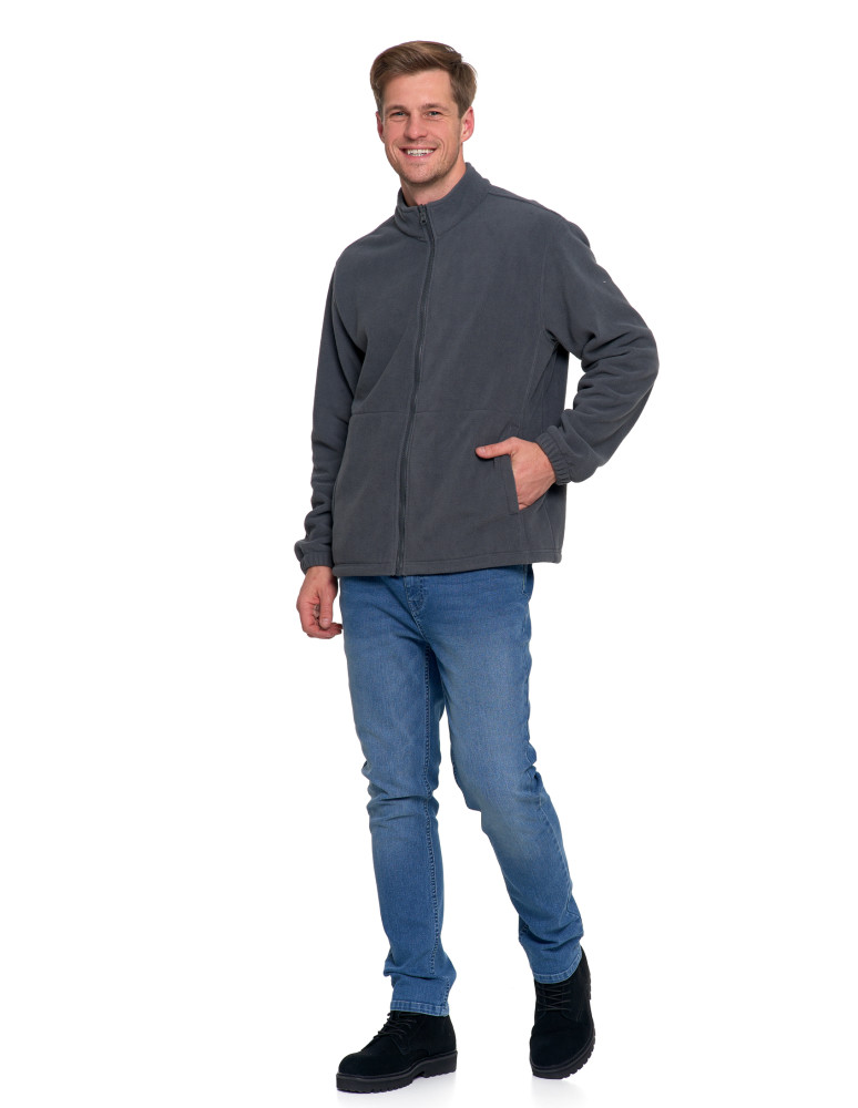 Odzież wierzchnia - Męska kurtka wodoodporna z odpinanym polarem i kapturem 3w1 GRAFIT - produkt moraj.pl 7