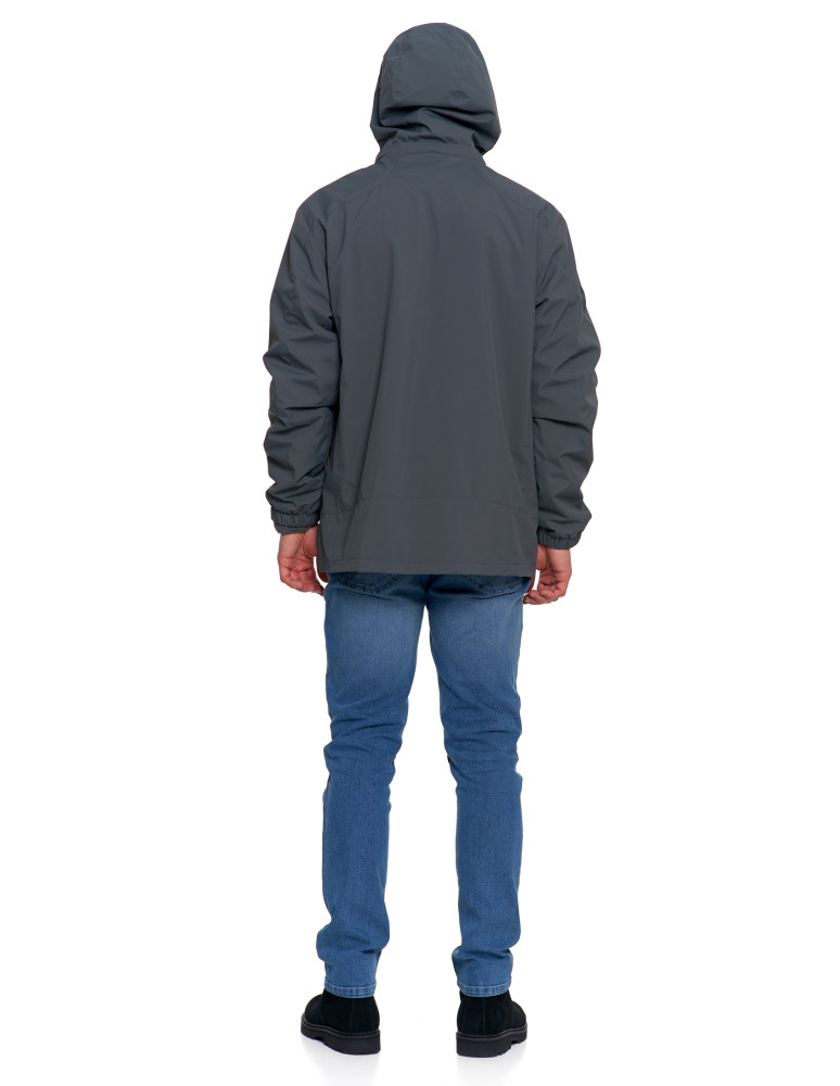 Odzież wierzchnia - Męska kurtka wodoodporna z odpinanym polarem i kapturem 3w1 GRAFIT - produkt moraj.pl 11