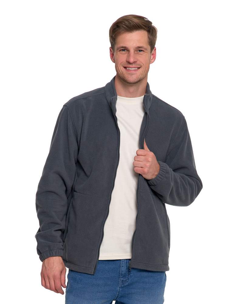 Odzież wierzchnia - Męska kurtka wodoodporna z odpinanym polarem i kapturem 3w1 GRAFIT - produkt moraj.pl 18