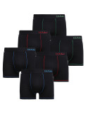 Bokserki męskie bawełniane klasyczne z elastycznym pasem 6-pak