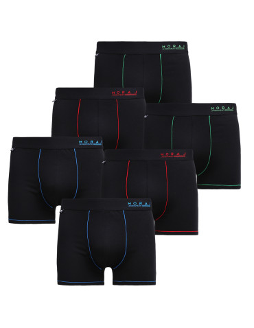 Bokserki męskie bawełniane klasyczne z elastycznym pasem 6-pak