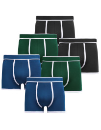 Bokserki męskie bawełniane dopasowane 6-pak