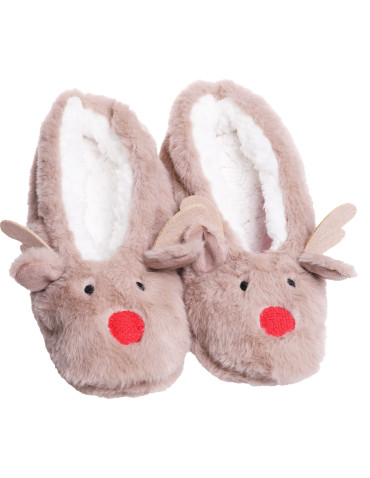 Zestaw prezentowy świąteczny kapcie i opaska na oczy  - produkt 2