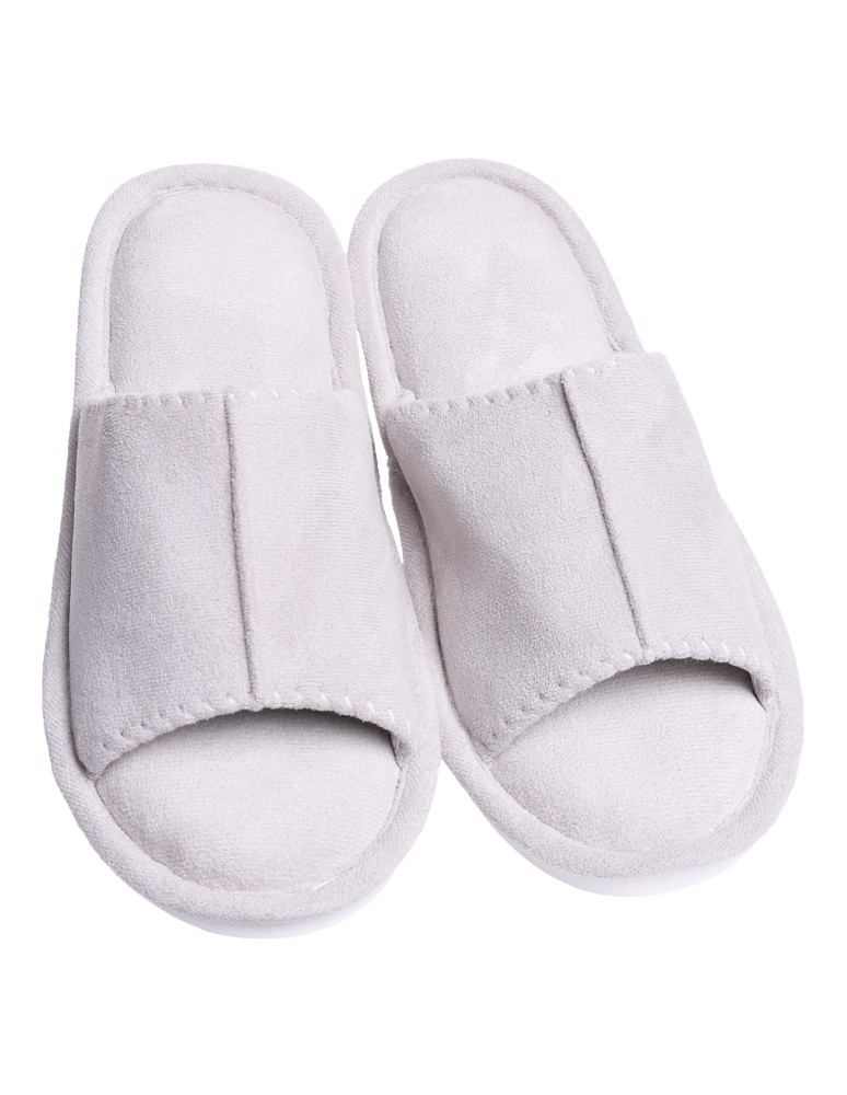 Kapcie i bambosze - Kapcie domowe damskie wsuwane SZARY - produkt moraj.pl 1