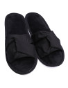 Kapcie damskie domowe wsuwane CZARNY