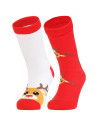 Świąteczne skarpetki dziecięce reniferowe szaleństwo 2-pak WIELOKOLOROWY