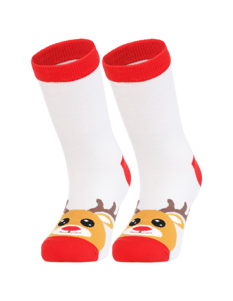 Długie - Świąteczne skarpetki dziecięce reniferowe szaleństwo 2-pak WIELOKOLOROWY  - produkt moraj.pl 5