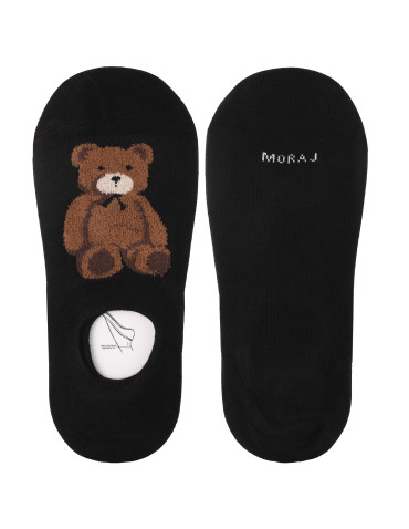 Skarpety damskie stopki niskie z pluszowym misiem 3-pak  - produkt 2