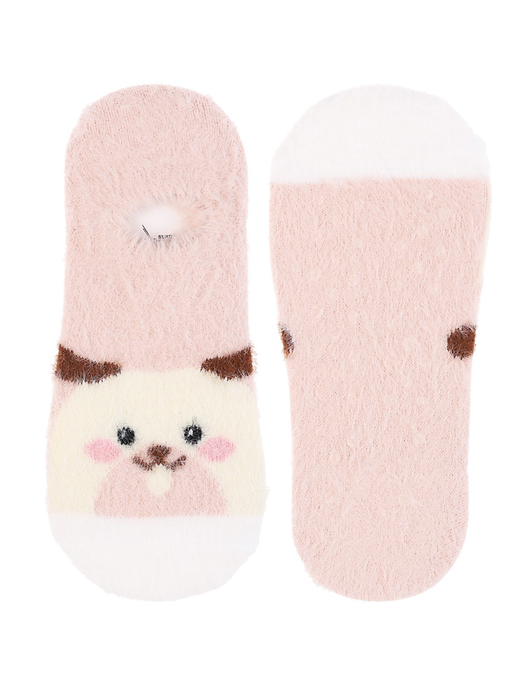 Niskie stopki - Skarpety damskie stopki niskie pluszowe z ABS 3-pak WIELOKOLOROWY  - produkt moraj.pl 2