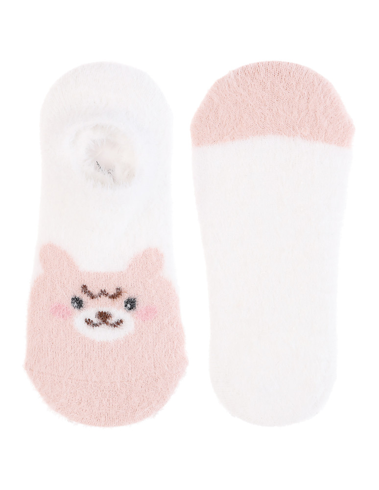 Niskie stopki - Skarpety damskie stopki niskie pluszowe z ABS 3-pak WIELOKOLOROWY  - produkt moraj.pl 3