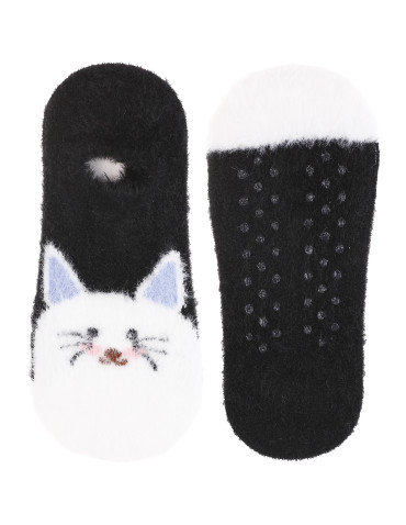 Niskie stopki - Skarpety damskie stopki niskie pluszowe z ABS 3-pak WIELOKOLOROWY - produkt 4