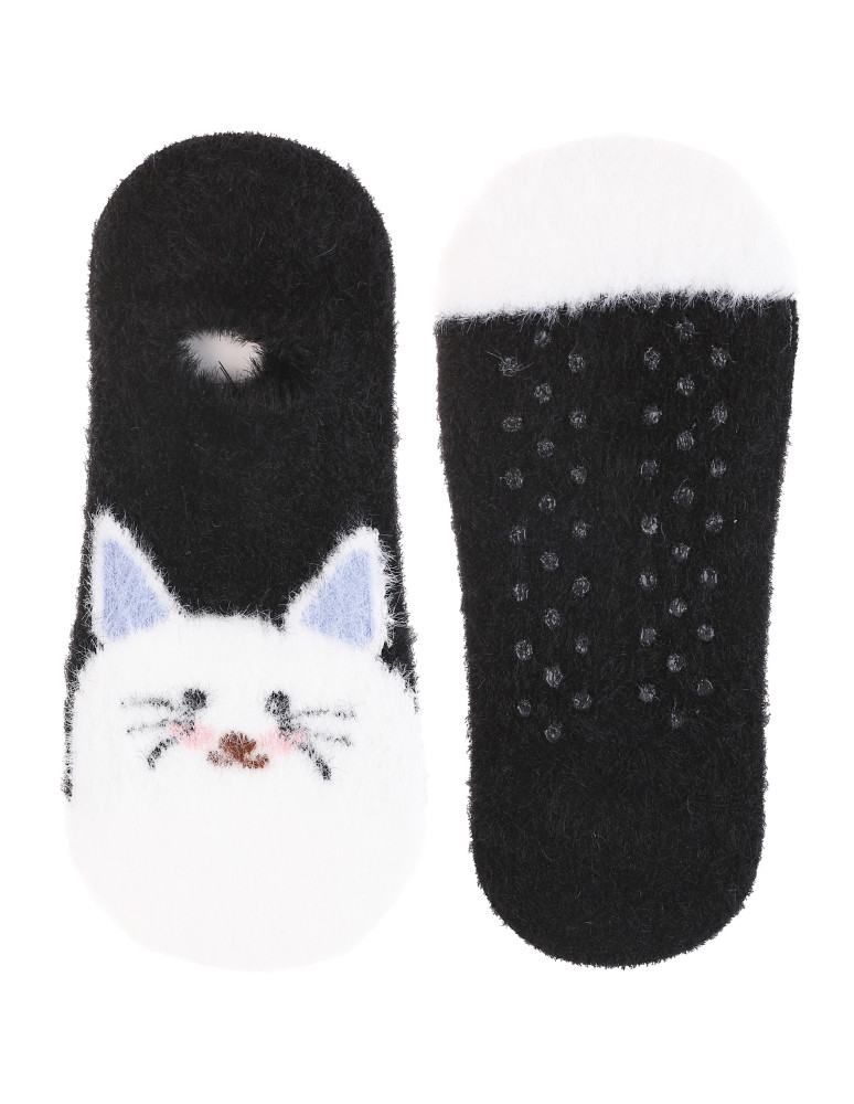 Niskie stopki - Skarpety damskie stopki niskie pluszowe z ABS 3-pak WIELOKOLOROWY  - produkt moraj.pl 4