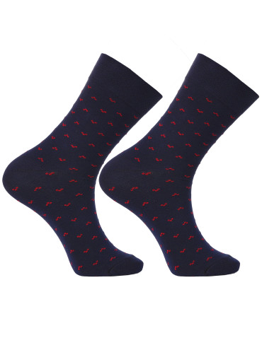 Skarpety męskie długie garniturowe klasyczny wzór 3-pak  - produkt 2