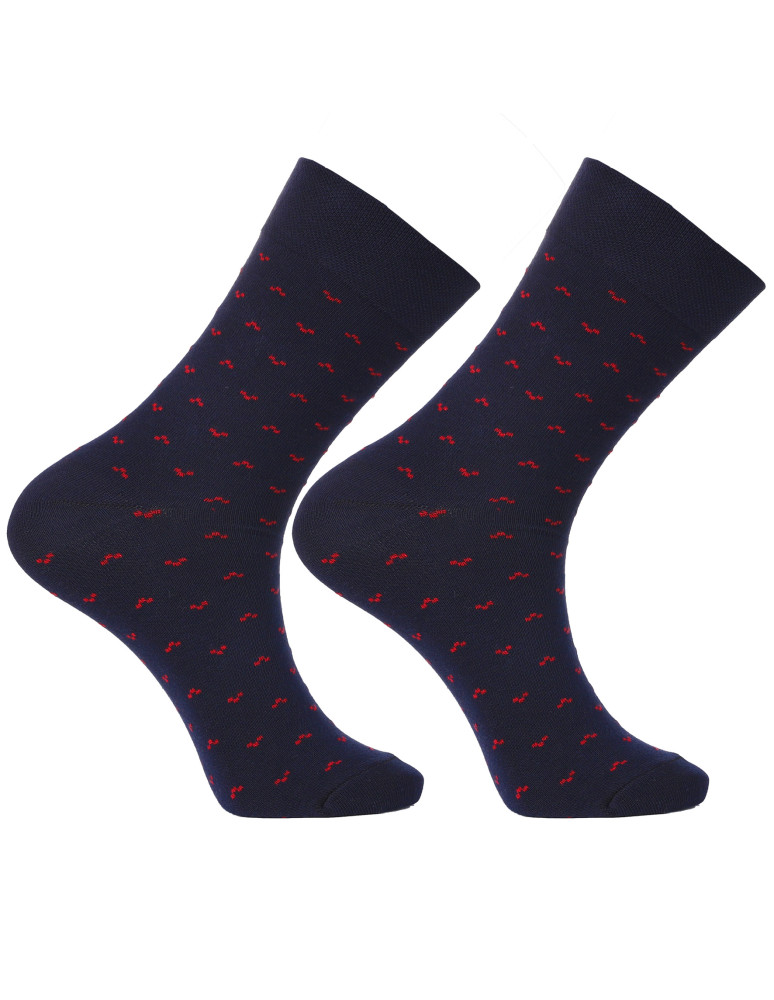 Długie - Skarpety męskie długie garniturowe klasyczny wzór 3-pak WIELOKOLOROWY  - produkt moraj.pl 2