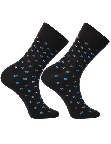 Długie - Skarpety męskie długie garniturowe klasyczny wzór 3-pak WIELOKOLOROWY - produkt 4