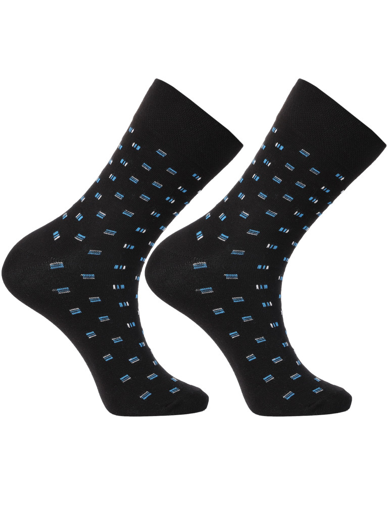 Długie - Skarpety męskie długie garniturowe klasyczny wzór 3-pak WIELOKOLOROWY  - produkt moraj.pl 4