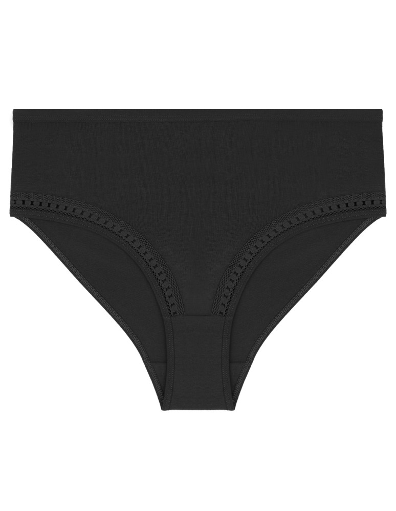 Figi - Majtki damskie figi z wysokim stanem bikini bawełniane 4-pak WIELOKOLOROWY - produkt moraj.pl 5