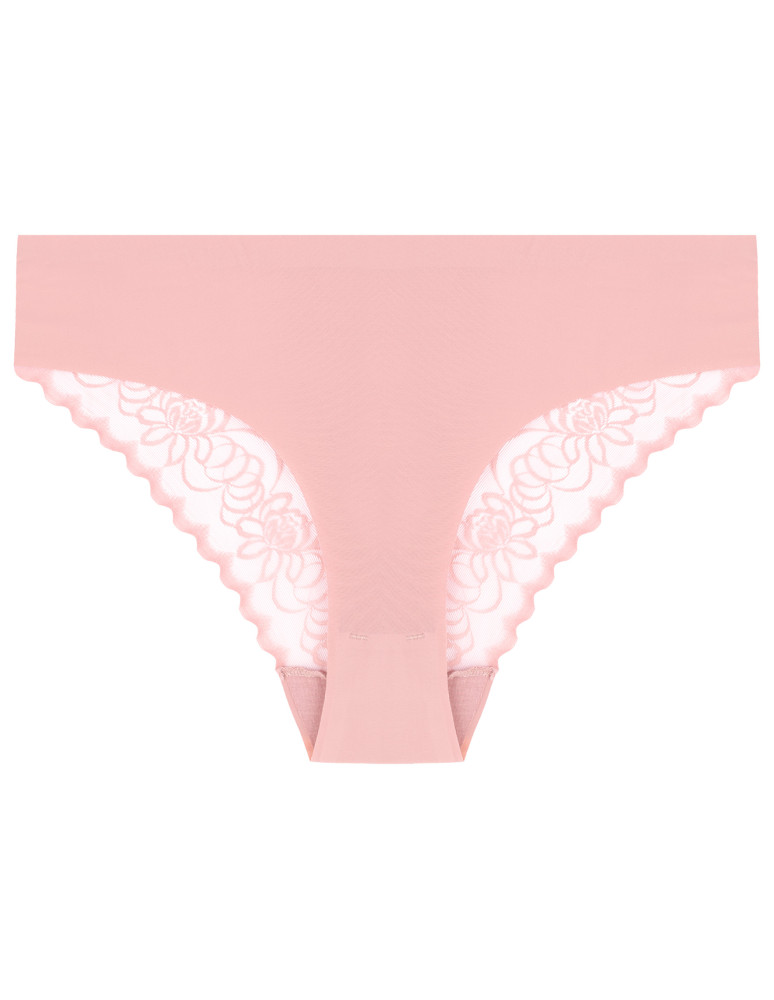 Figi - Majtki damskie figi laserowo cięte z koronkowym tyłem 3-pak WIELOKOLOROWY  - produkt moraj.pl 2