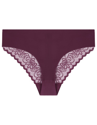 Figi - Majtki damskie figi laserowo cięte z koronkowym tyłem 3-pak WIELOKOLOROWY - produkt 4