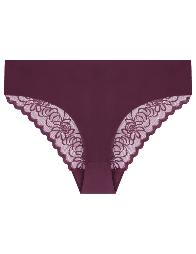 Figi - Majtki damskie figi laserowo cięte z koronkowym tyłem 3-pak WIELOKOLOROWY  - produkt moraj.pl 4