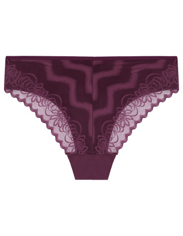 Figi - Majtki damskie figi laserowo cięte z koronkowym tyłem 3-pak WIELOKOLOROWY - produkt 5