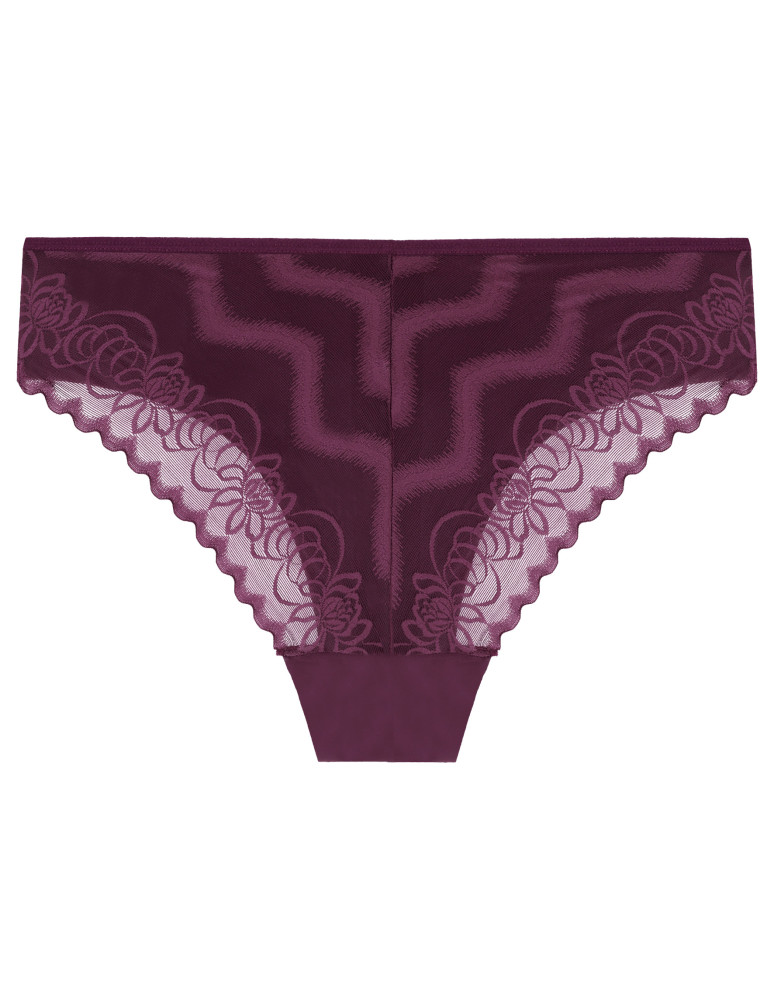 Figi - Majtki damskie figi laserowo cięte z koronkowym tyłem 3-pak WIELOKOLOROWY  - produkt moraj.pl 5