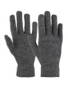 Rękawiczki damskie dzianinowe przejściowe SZARY