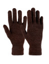 Rękawiczki damskie dzianinowe przejściowe BORDOWY