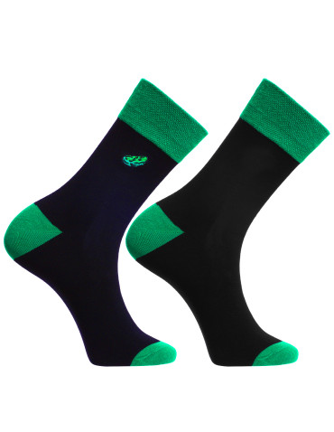 Długie - Skarpety męskie długie w ogórki pikle 3-pak WIELOKOLOROWY - produkt 3