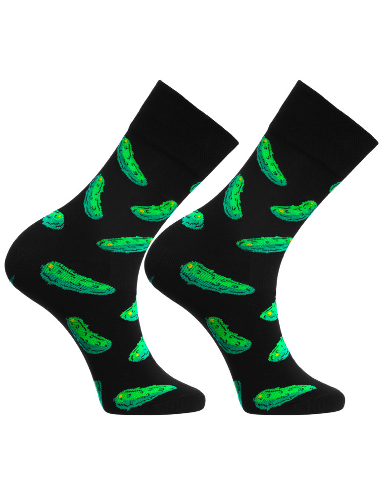 Długie - Skarpety męskie długie w ogórki pikle 3-pak WIELOKOLOROWY  - produkt moraj.pl 4