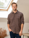 Koszula męska flanelowa w kratę WZÓR 1