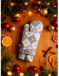 Świąteczny zestaw kuchenny w odcieniach szarości