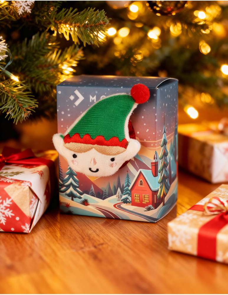 Długie - Ciepłe skarpetki świąteczne z elfem WIELOKOLOROWY  - produkt moraj.pl 2