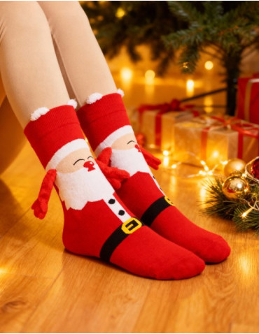 Długie - Skarpetki świąteczne Mikołaj Friendsy WIELOKOLOROWY - produkt 6