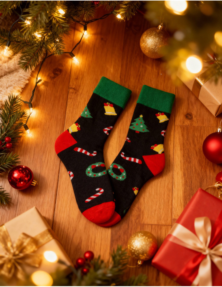 Długie - Skarpety męskie świąteczne wzory 2-pak WIELOKOLOROWY - produkt moraj.pl 6