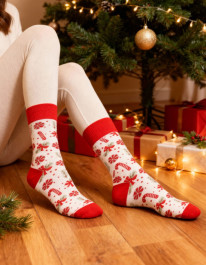 Damskie skarpetki świąteczne wzory w pudełku 2-pak - produkt 2