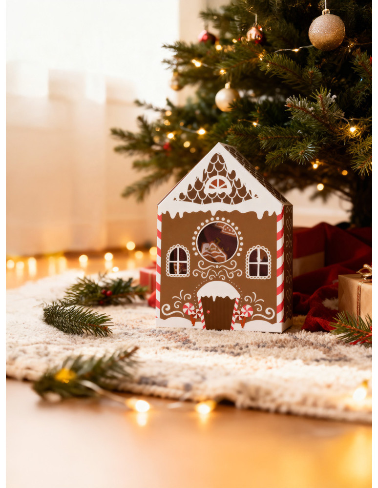 Bokserki dopasowane - Męskie bokserki świąteczne pierniki w opakowaniu WIELOKOLOROWY - produkt moraj.pl 5