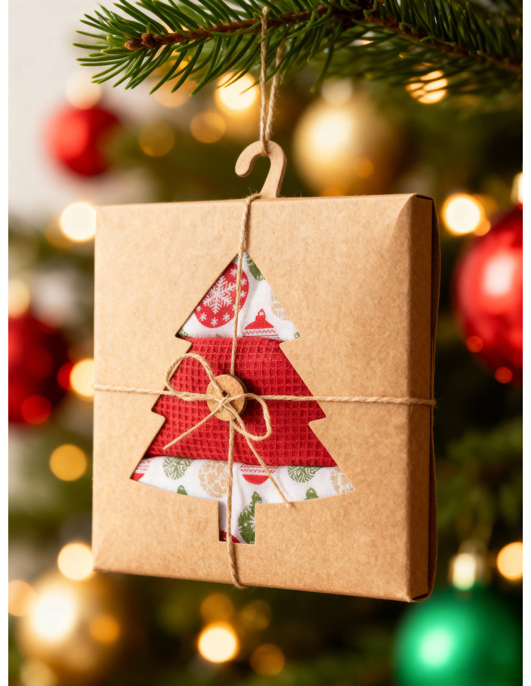 Kuchenne - Zestaw ręczników kuchennych w opakowaniu prezentowym 3-pak WIELOKOLOROWY - produkt moraj.pl 6