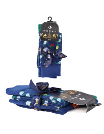 Świąteczne męskie skarpetki w bombki i światełka 2-pak  - produkt 2