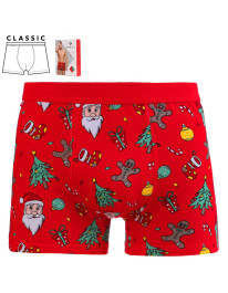 Świąteczne bokserki męskie bawełniane na prezent