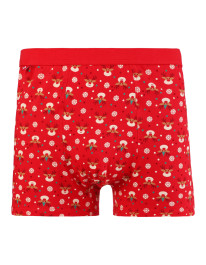 Męskie bokserki świąteczne dopasowane z motywem renifera  - produkt 2